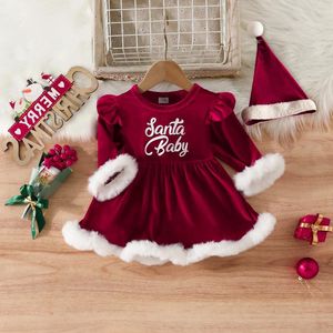 Robes de fille née de Noël née bébé en peluche