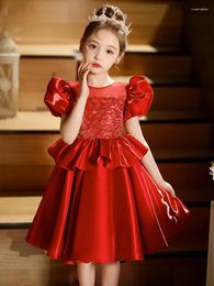 Robes de fille robe de noël fleur filles pour anniversaire fête formelle Junior Concert Banquet robe de princesse enfants