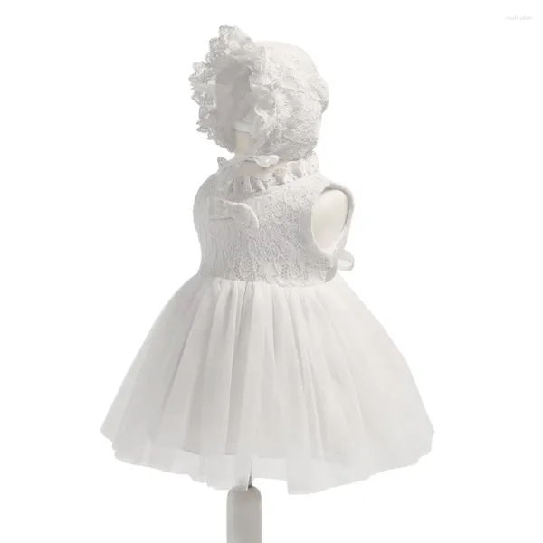 Liquidation de robes pour filles ! Bébé filles fleur née sans manches fête mariage anniversaire dentelle Tulle formel enfant en bas âge