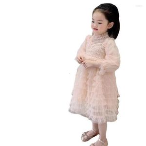 Robes De Fille Cultiseed Bébés Filles Multi Couches Maille Fête D'anniversaire Princesse Gâteau Robe Enfants Enfants Mignon Doux À Manches Longues Robes Vêtements