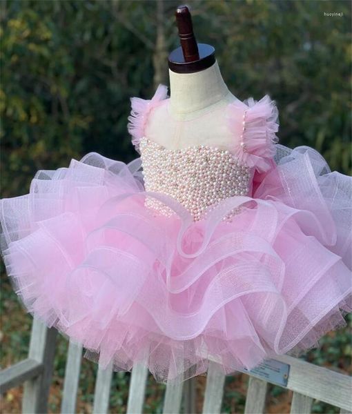 Vestidos de niña Vestido infantil lindo Falda de organza hinchada Bebé Primer cumpleaños Fiesta de princesa Año Regalo de Navidad