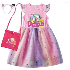 Robes de fille Diana et Roma Show Costume enfants été décontracté bébé filles mignon dentelle robe de princesse enfant en bas âge fête d'anniversaire robes