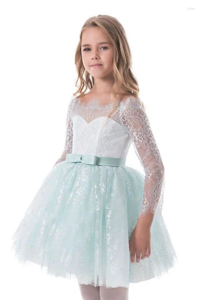 Robes de fille robe pour enfants en dentelle