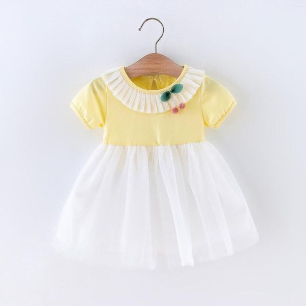 Robes de fille robe de Pâques pour les filles taille 6 princesse à manches courtes 6M-3Y infantile Tulle Costume enfant en bas âge