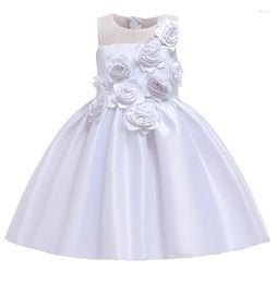 Fille robes robe élégante fleur mariage Performance fête d'anniversaire pour 3-10 ans avant-garde Dres