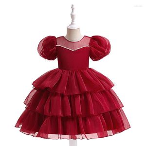 Robes de fille FINEPAT bébé filles robe de fête pour mignon manches bouffantes noël petite princesse cadeau d'anniversaire enfants vêtements