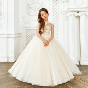 Meisjesjurken Flower Boho High Low Ruffles Poshoot Little Kids Birthday Party First Communion Dress