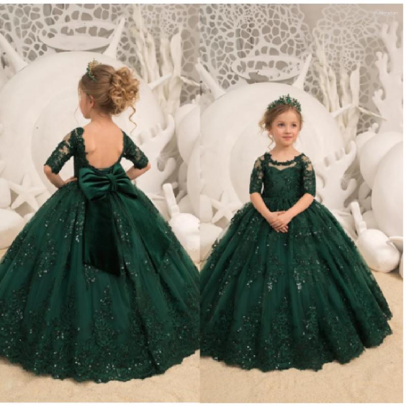 Vestidos de niña con flores para boda, vestidos largos de princesa para desfile, fiesta de cumpleaños, graduación, comunión, bautismo, un regalo de ensueño