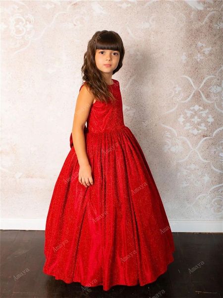 Robes de fille fleur Tulle fête d'anniversaire princesse mignonne première Communion concours pour les mariages