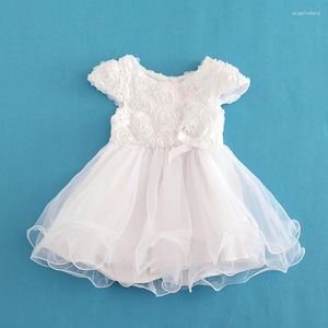 Robes de fille fleurs robes blanche robe de bébé estiv