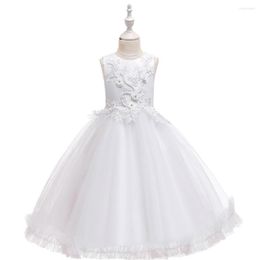 Robes de fille FOCUSNORM infantile bébé filles broderie fleur robe de princesse fête formelle mariage Tulle maille dentelle robe