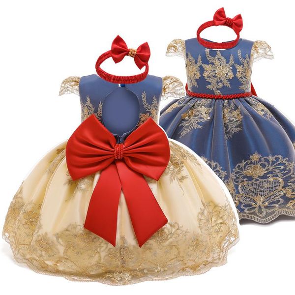 Fille robes fille 2023 né bébé 1 ans fête d'anniversaire robe de baptême filles infantile été vêtements Tutu princesse