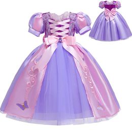 Girl Dresses Girl's Baby Girls Princess Carnival Cosplay Kostuum Kinderen Halloween Kleding Kinderen Verjaardagsfeestje Prom jurk 2-10 jaar