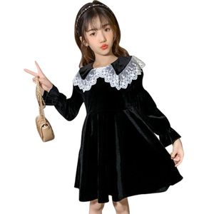 Girl Dresses Girl's Teenage Dress Lace Floral Party For Girls Casual Style Kid Spring herfst Kids Kostuum 6 8 10 12 14