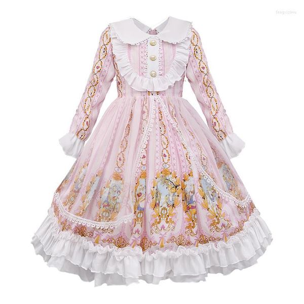 Robes de fille fille enfant en bas âge bébé enfants filles robe Patchwork dentelle douce élégante fête fleur coton blanc serré pour KidsGirl