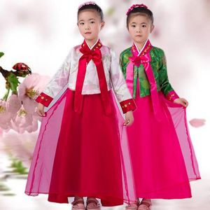 Girl Dresses Girl's Traditional Girls Children Koreaanse kleding Oude Hanbok Kostuum Minderheid Kostuums Danskleding