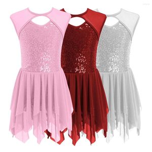 Girl Dresses Girls Ballet Tutu Dress Ballerina Fairy Prom Party Costume Kids Lades Irregular Hem Dancewear For Stage Performance