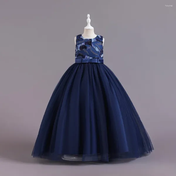 Vestidos de niña, cumpleaños para niñas, vestido de fiesta de princesas, vestido de boda elegante con flores, Vestidos de encaje de Navidad