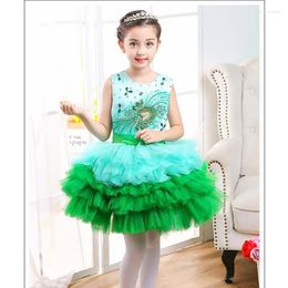 Robe de danse pour filles, vêtements de spectacle pour la journée des enfants, sans manches, jupe d'halloween, vêtements pour enfants