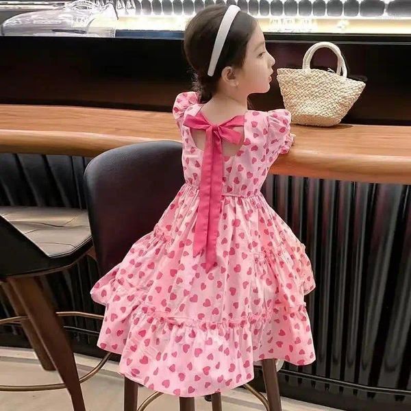 Robes d'été pour filles, vêtements pour enfants, mode princesse florale, taille 2 3 4 5 6 7 8 9 10 11 12 ans