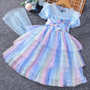 Girl Dresses Girls Princess Kostuum voor kinderen Halloween Dress Disfraz Childen Birthday Vestidos Carnival Party Robe Fill 3-10T Cosplay