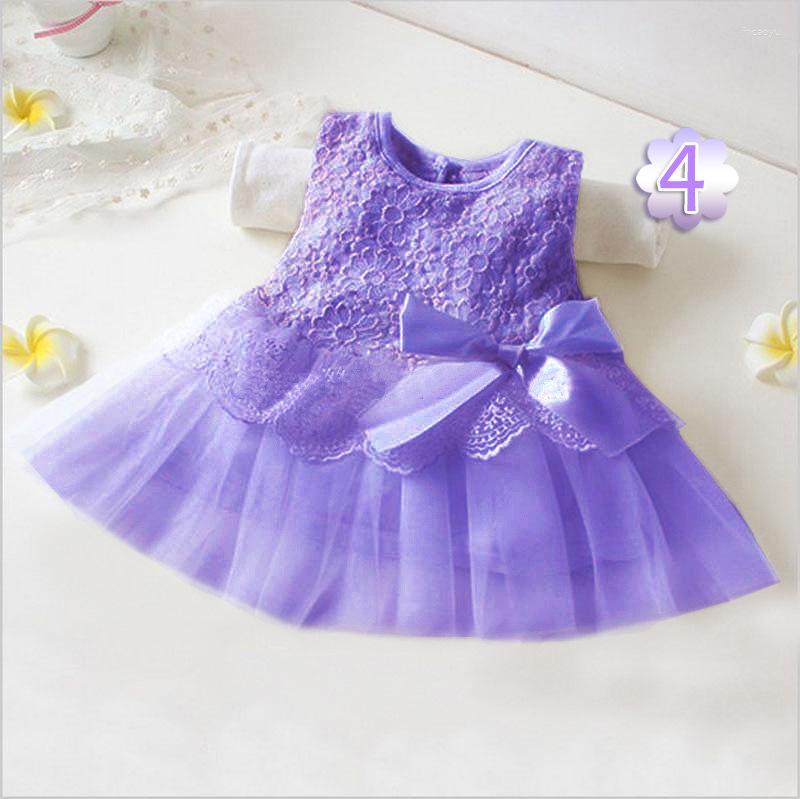 Robes de fille robe de princesse pour filles vêtements pour enfants vêtements pour bébés enfants Tutu en mousseline de soie avec nœud papillon