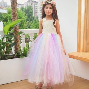 Robes de princesse en Tulle pour filles, Costume Tutu pour mariage, anniversaire, danse de noël