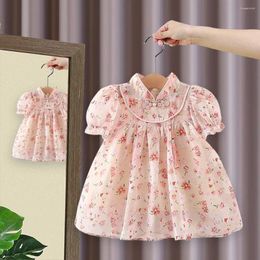 Fille robe filles princesse été 2024 robe de fête d'enfants pour bébé vêtements d'anniversaire pour tout-petits tenues pour enfants Costume 2 3y