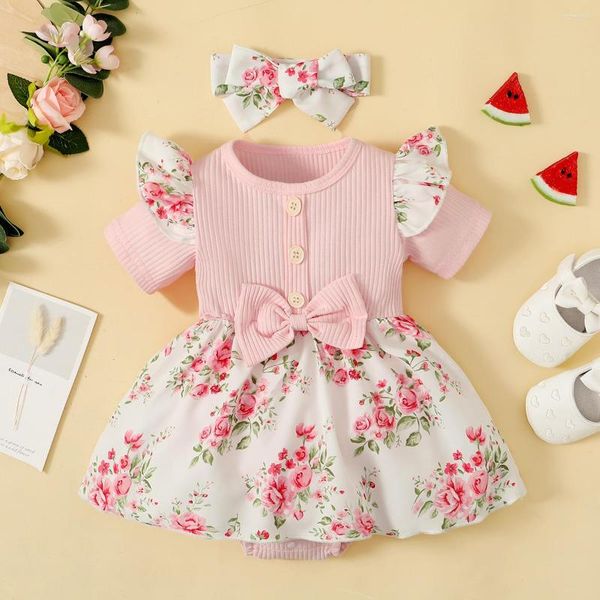 Fille robes filles été enfants Style chinois robe bébé enfant en bas âge pour les vêtements