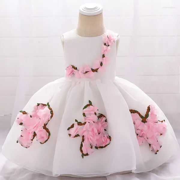 Vestidos de niña Baby infantil 1er cumpleaños Fartismo de bodas Vestido para chicas nacidas en bautizo de bautizo para niños niños de verano