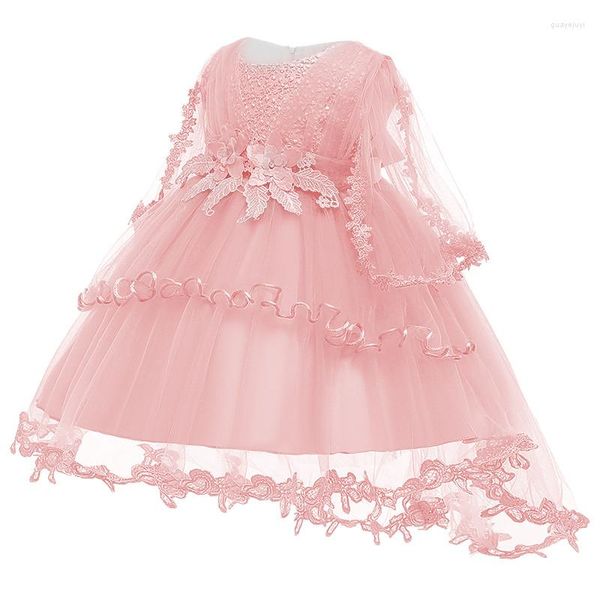 Robes de fille robe de baptême pour bébé fille 1st an anniversaire enfants fête de mariage princesse né vêtements