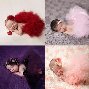 Girl -jurken Infant Pak geboren schattige gezwollen rok po pography prinses feest zomerjurk rekwisieten accessoires