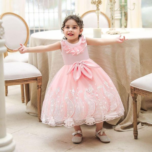 Robes de fille KEAIYOUHUO été 1 an robe de fête d'anniversaire mignon bleu princesse élégant Tulle enfants Costume infantile bébé fille vêtements 6M