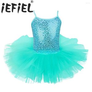 Robes de fille enfant filles paillettes professionnel Ballet Tutu ballerine danse justaucorps robe enfants fête d'anniversaire Costume Dancewear