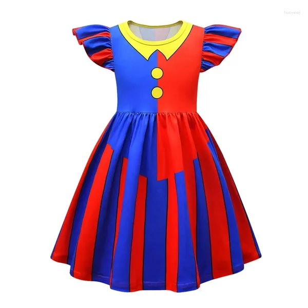 Fille robe girls girls circus cosplay costume robe graphic décontracté pour Noël d'Halloween