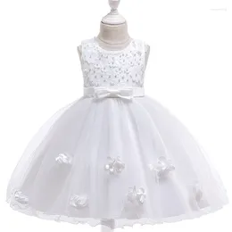 Robes de fille petites filles tenue décontractée mariage demoiselle d'honneur enfants pour vêtements Tutu princesse fête formelle