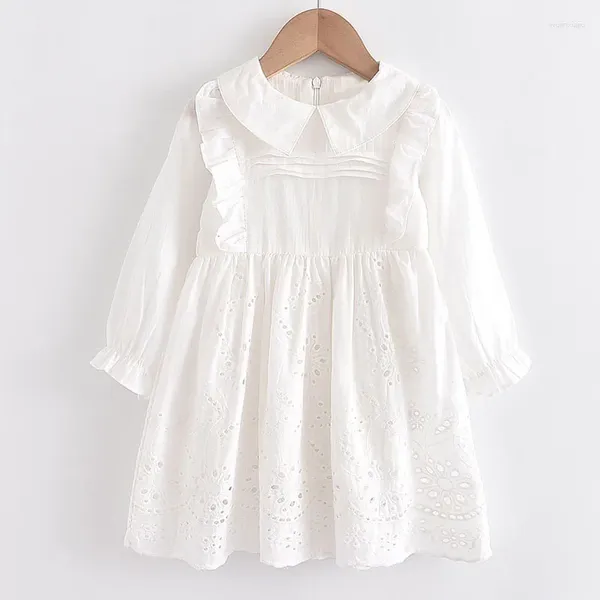 Vestidos de niña amor ddmm niñas niños usa dulce hueco manga larga princesa vestida para niños ropa de fiesta ropa trajes de bebé