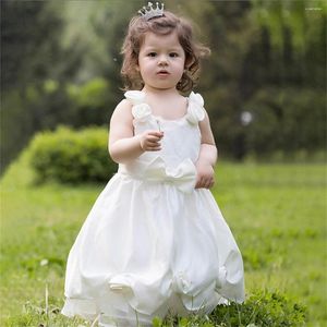 Robes de fille belle sans manches arc ange princesse robe à fleurs fête de mariage concours de beauté première Communion rêve enfants cadeau