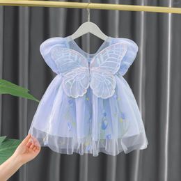 Vestidos de niña LZH vestido de princesa en 2023 flor de verano para niños niñas bodas 0-4 años ropa