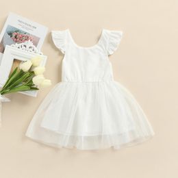 Meisje Jurken MaBaby 1-6Y 6 Kleur Peuter Baby Kid Jurk Tule Tutu Party Verjaardag Bruiloft Prinses Voor Zomer Kostuums D35