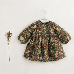 Robes de fille MARCJANIE filles forêt aventure Sandwich coton robe trapèze pour l'automne série française 231612