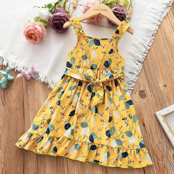 Vestidos de niña Melario, vestido de bebé, ropa de moda para niños, verano 2023, tirantes florales, trajes de princesa Pastoral 4-7 Y