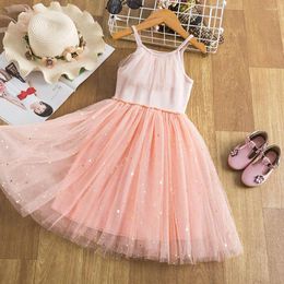 Meisje jurken menoea meisjes kanten prinses jurk mouwloze feestbal jurk mesh tutu voor kinderkleding 3-7ys casual kleding vestidos