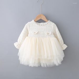 Fille Robes MODX Enfants Automne Bébé Filles Robe En Couches Enfants Vêtements Vêtements Pour Avec Perles 0-4Y