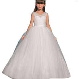 Meisjesjurken Princess Child Beach trouwjurk stijl optochtjurk speciale ocassion met lieverd voor meisjes van 2-13 jaar