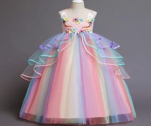 Robes de fille princesse pour enfants robe de fête robe de mariée