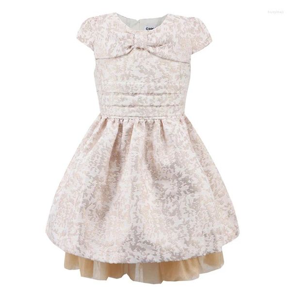 Vestidos de niña vestido de princesa elegante ropa de bebé de algodón moda infantil para niñas ropa de Jacquard de alta calidad para niños