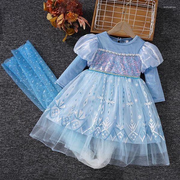 Vestidos de niña, vestido de princesa para niñas, abrigo largo con purpurina, traje de fiesta de boda y cumpleaños, ropa de Navidad para niños