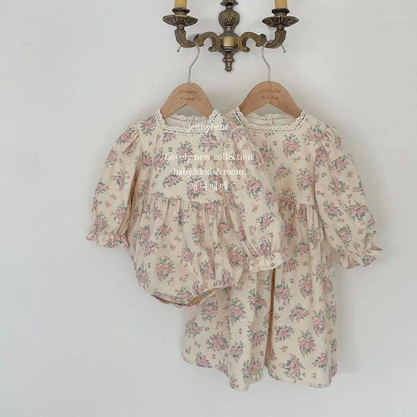 Robes de fille Style royal princesse mince velours robe en dentelle florale 1 2 3 4 5 ans bébé fête d'anniversaire noël enfants à manches longues robes