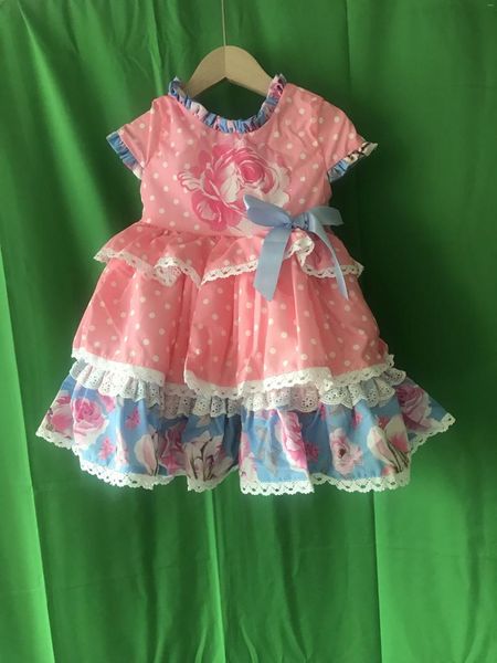 Vestidos de niña Vestido de estilo español Lolita Bebé Niñas Verano Fiesta de manga corta Ropa de princesa para niños
